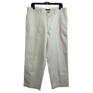 Eddie Bauer Pants Men’s Size 34x30 Tan Khaki Casual Flat Front